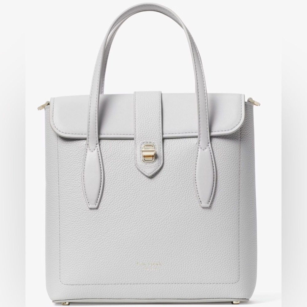 Kate Spade Essential Light Gray Leather Tote Bag